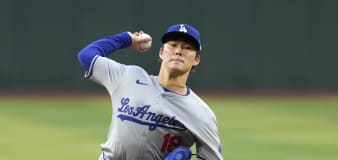 Yamamoto pitches six scoreless innings and Pages hits a 2-run homer to lead Dodgers over D-backs 8-0