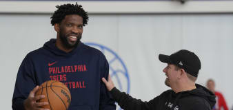 'Good likelihood' that injured Embiid will be back before start of playoffs, 76ers' Nurse says