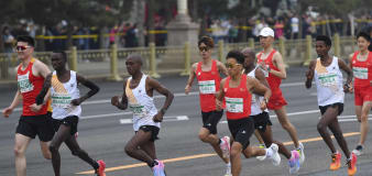 Beijing half marathon results under investigation after runners appear to hand win to Chinese star