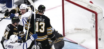 Knies scores in OT, Matthews-less Maple Leafs avoid elimination with 2-1 win over Bruins