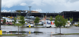 Dozens rescued as tornado collapses Michigan FedEx depot