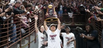 South Carolina celebrates winning third women’s basketball national championship