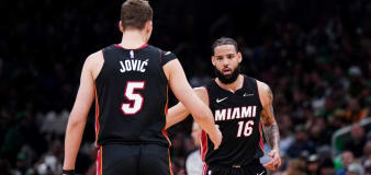 'Let’s make it a cage fight': Miami Heat shock Boston Celtics to level first-round playoff series