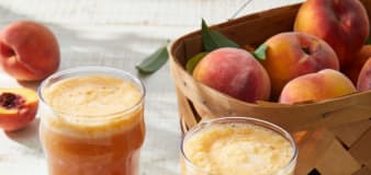 Relax on the porch with a refreshing peach shandy
