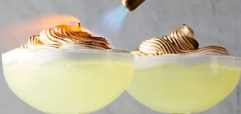 Lemon meringue pie martinis are liquid dessert