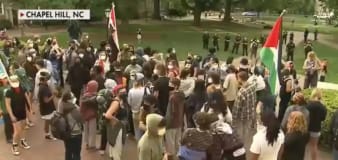 Police at UNC Chapel Hill detain at least 30 anti-Israel protesters, crowds try to force into buildings