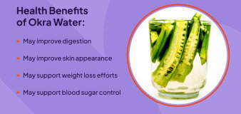 What are the health benefits of drinking okra water?