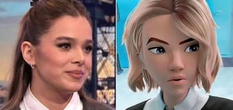 Hailee Steinfeld Dresses as Her Animated ‘Spider-Man’ Character While Promoting New Movie