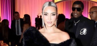Kim Kardashian Stuns with Bleached Blonde Hair and All-Black Look as She Attends 2024 Lo M��ximo Awards