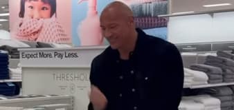 Young fan takes on Dwayne Johnson in Rock, Paper, Scissors at Target: See the cute video
