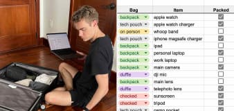 Man shows off shocking way he packs a suitcase: Spreadsheet prompts response from Google