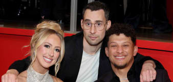 The Taylor Swift Alchemy! Patrick and Brittany Mahomes Pose with Jack Antonoff at the Time100 Gala