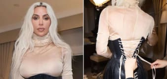 Kim Kardashian's waist-snatching Met Gala corset sparked controversy. 2 days later, she did it again
