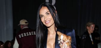Demi Moore's Dog is a Front Row Fixture and More from Milan Fashion Week