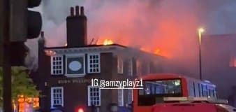 About 80 firefighters called to battle blaze at historic London pub