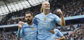 Erling Haaland scores four as Man City take control of the title race once again