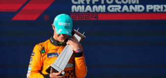 Lando Norris ends Max Verstappen’s winning streak with maiden victory in Miami