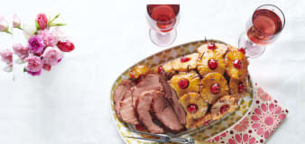 Ham with cherry-pineapple glaze is perfect for Easter dinner