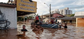 Pictured: Flooding 'worst ever natural calamity' to hit southern Brazil