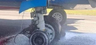 Watch: Boeing 737 makes emergency landing after wheel explodes