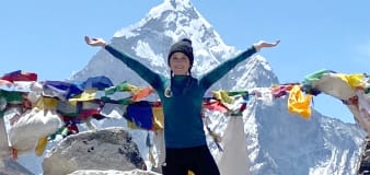Youngest American woman to climb Everest, 18, says being away from family was 'hardest part'