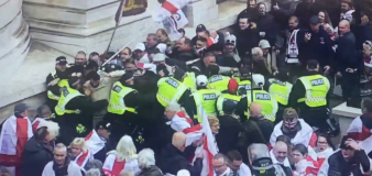 St George's Day rally in central London turns violent