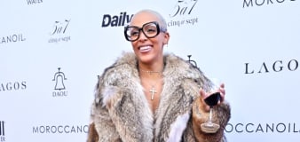 Doja Cat Carries a Suitcase on Daily Front Row Fashion Awards Red Carpet