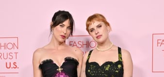Scout and Tallulah Willis Coordinate in Slip Dresses at Fashion Trust Awards