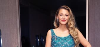 Blake Lively Is Beautiful in Blue Beaded Frock at Tiffany and Co. Event