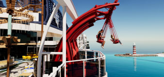 Swing ride 160 feet above the water coming to MSC Cruises' new ship in 2025