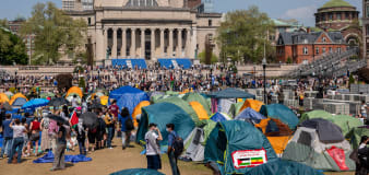 Columbia students defy deadline to clear Gaza war protest encampment: Live updates