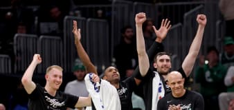 Celtics finish off Heat without Kristaps Porziņģis as Boston's 'sixth starter' answers the call