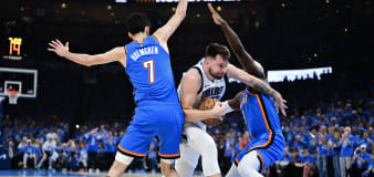Luka Dončić returns to form as Mavericks' offense comes to life to even series with Thunder