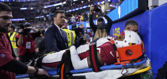 Cardinals star defender leaves stadium in ambulance