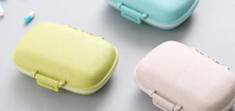 This pill organizer looks like an AirPods case