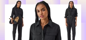 This easy-to-wear black jumpsuit is going to sell out