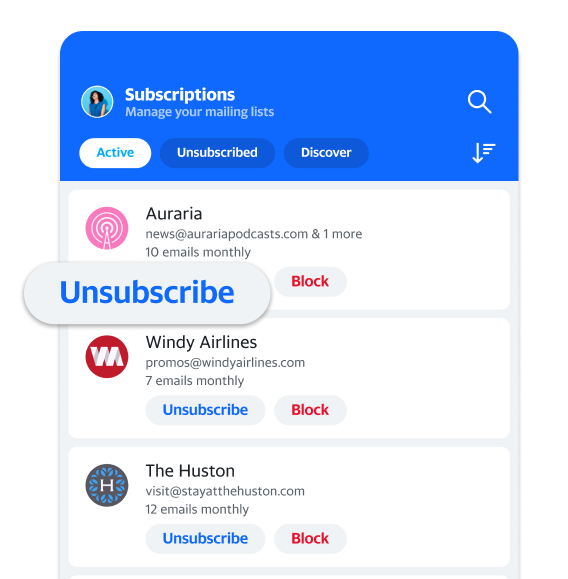 unsubscribe suggestions