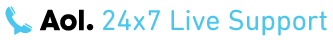 AOL 24x7 Live Support Logo