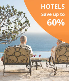 HOTELS Save up to 60%