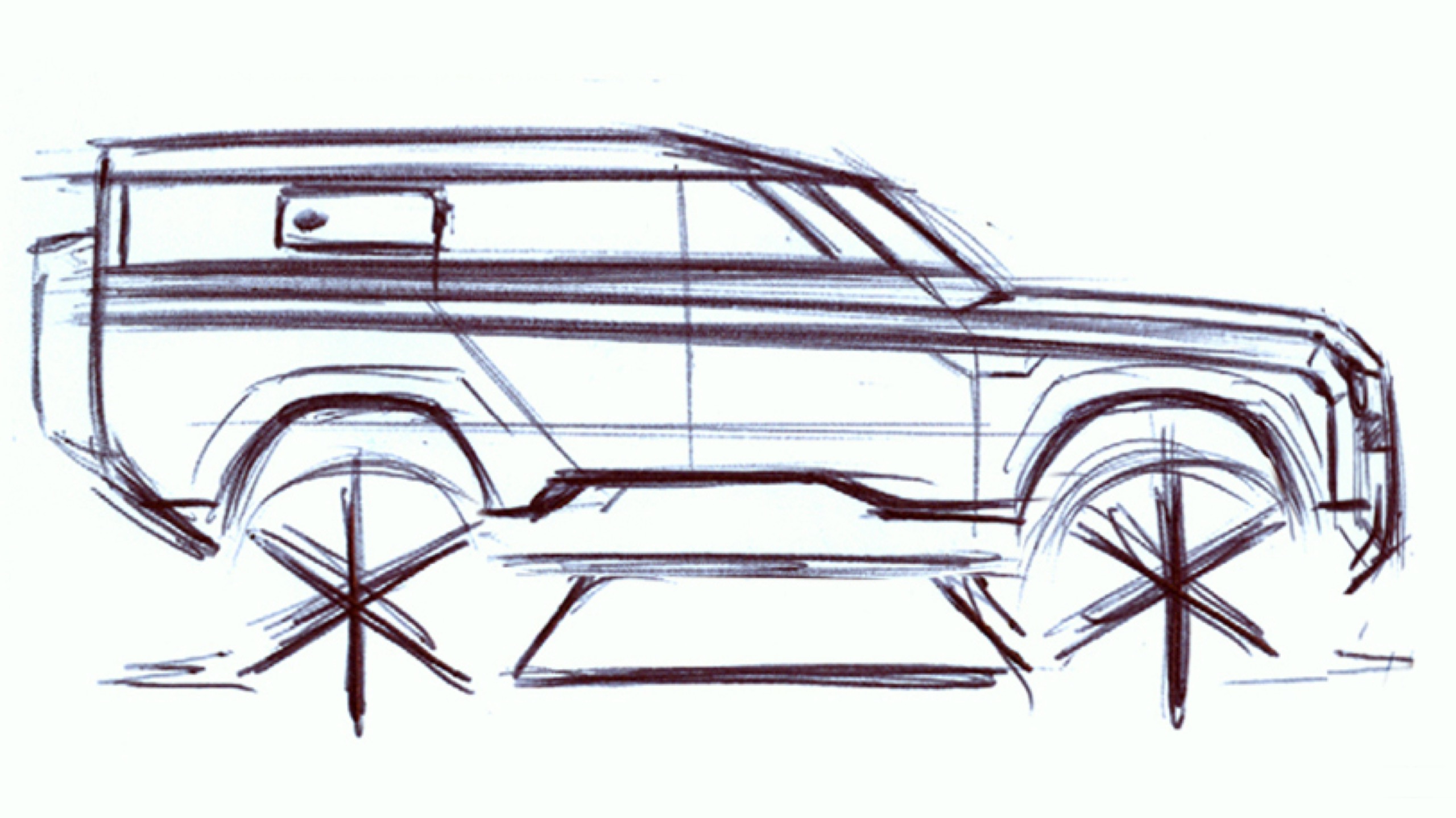 Land Rover Defender 2020 чертеж