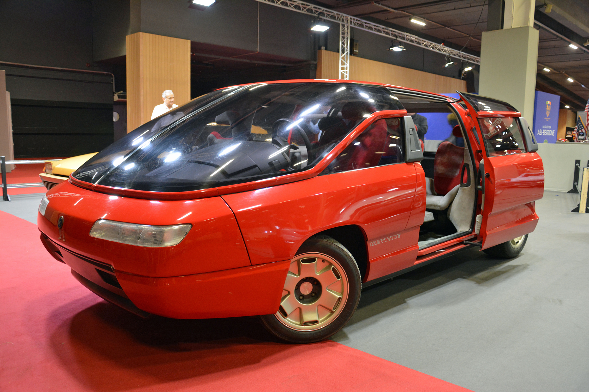 Bertone built a sporty, futuristic minivan powered by a 455-horsepower Lamb...