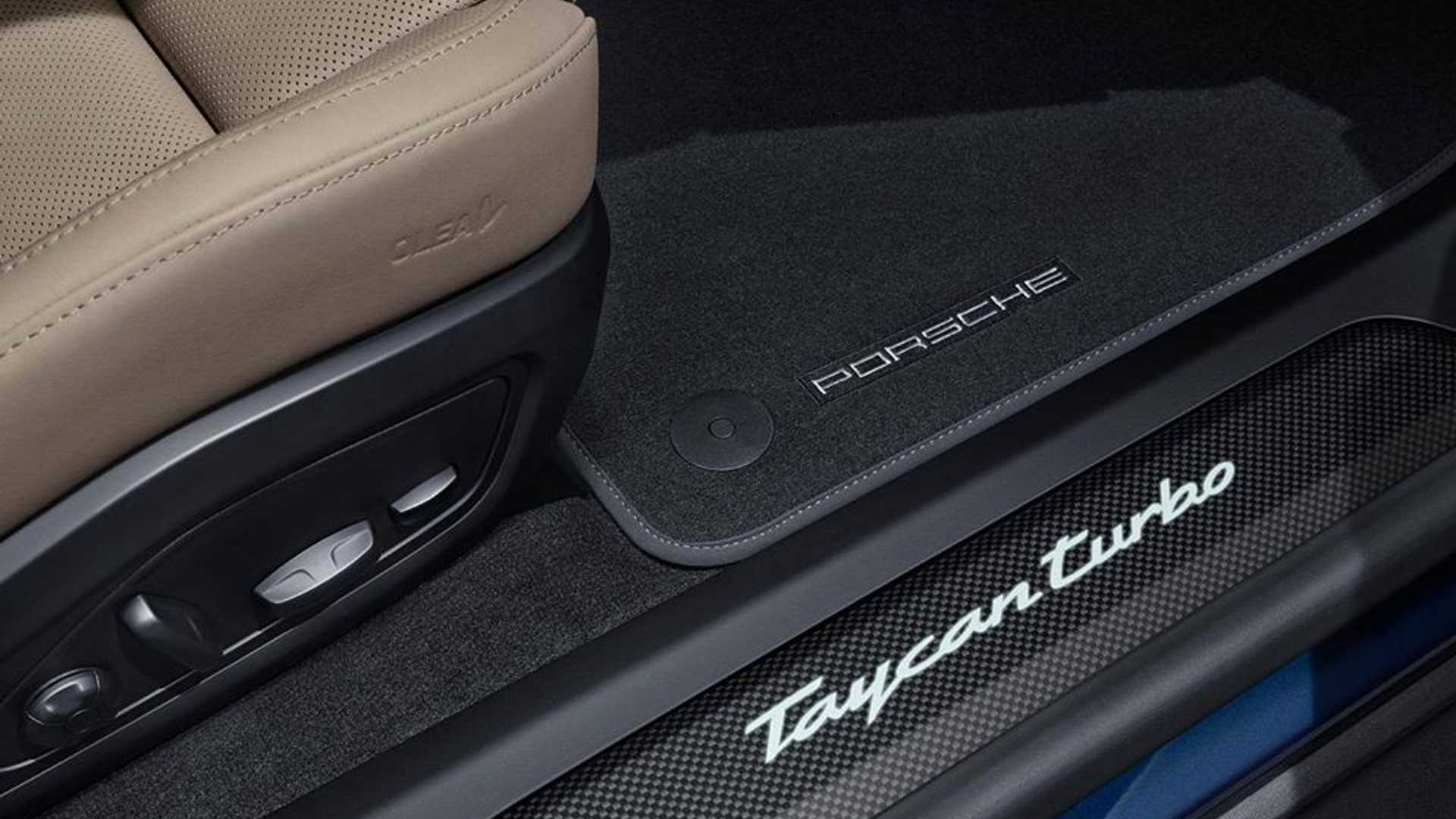 Porsche Taycan electric car gets SportDesign Package custom look - Autoblog