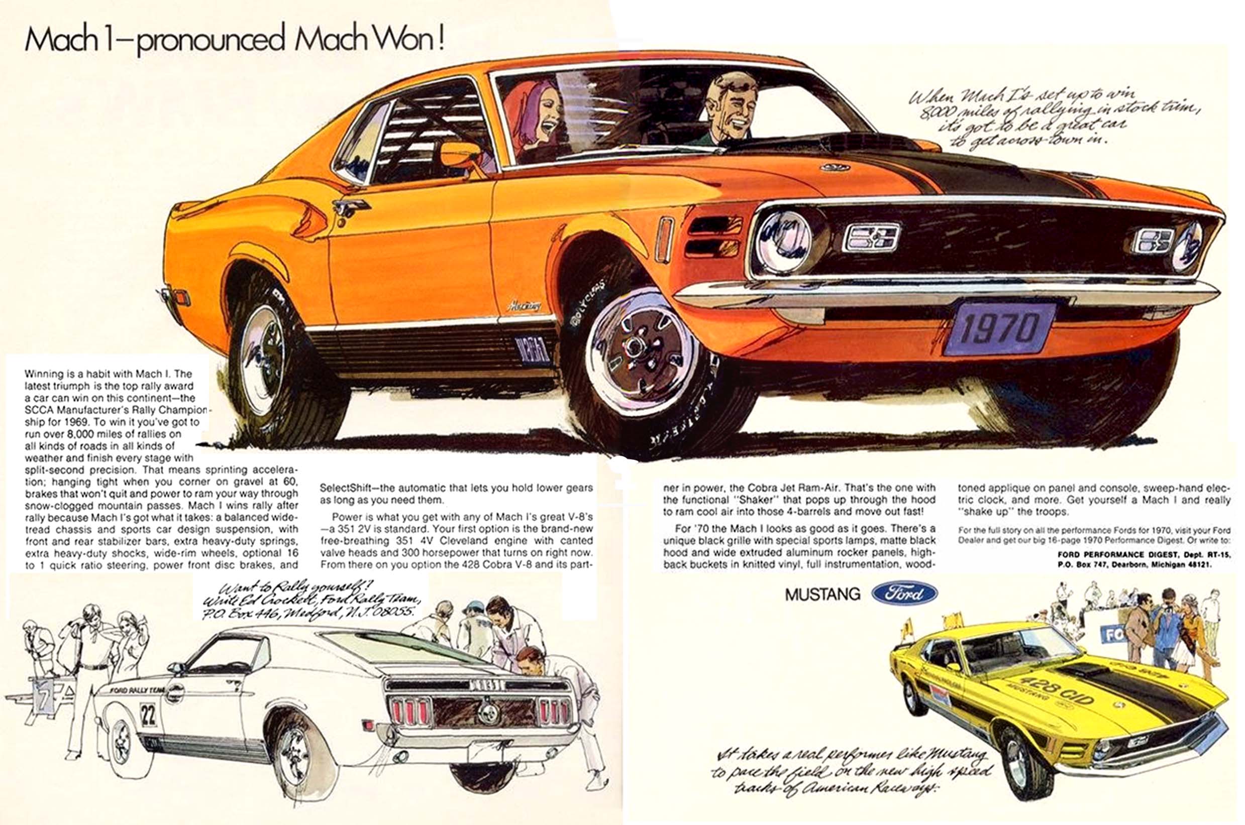 Ford Mustang Mach 1 Historical Photo Gallery