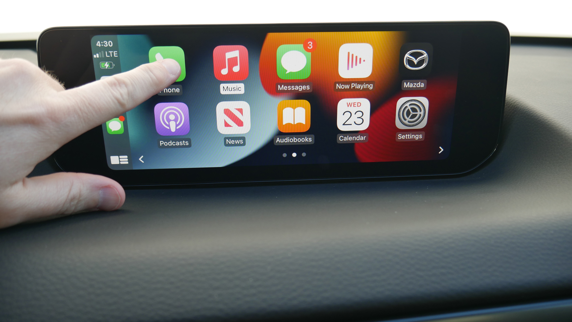 2023 Mazda CX-50 touchscreen with CarPlay