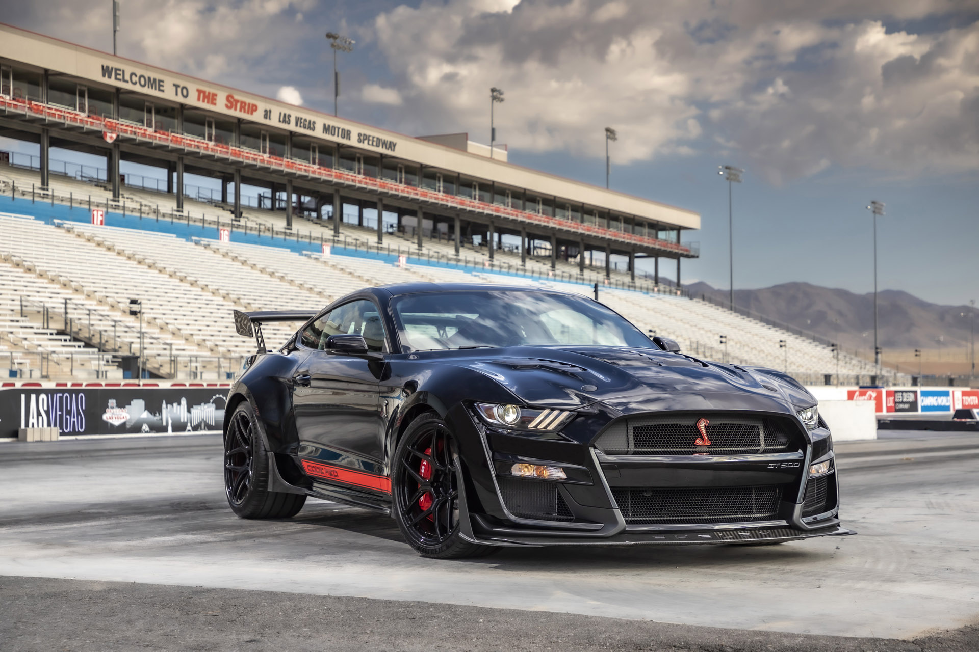 Shelby Code Red is a 1,300hp, twinturbocharged Ford Mustang GT500