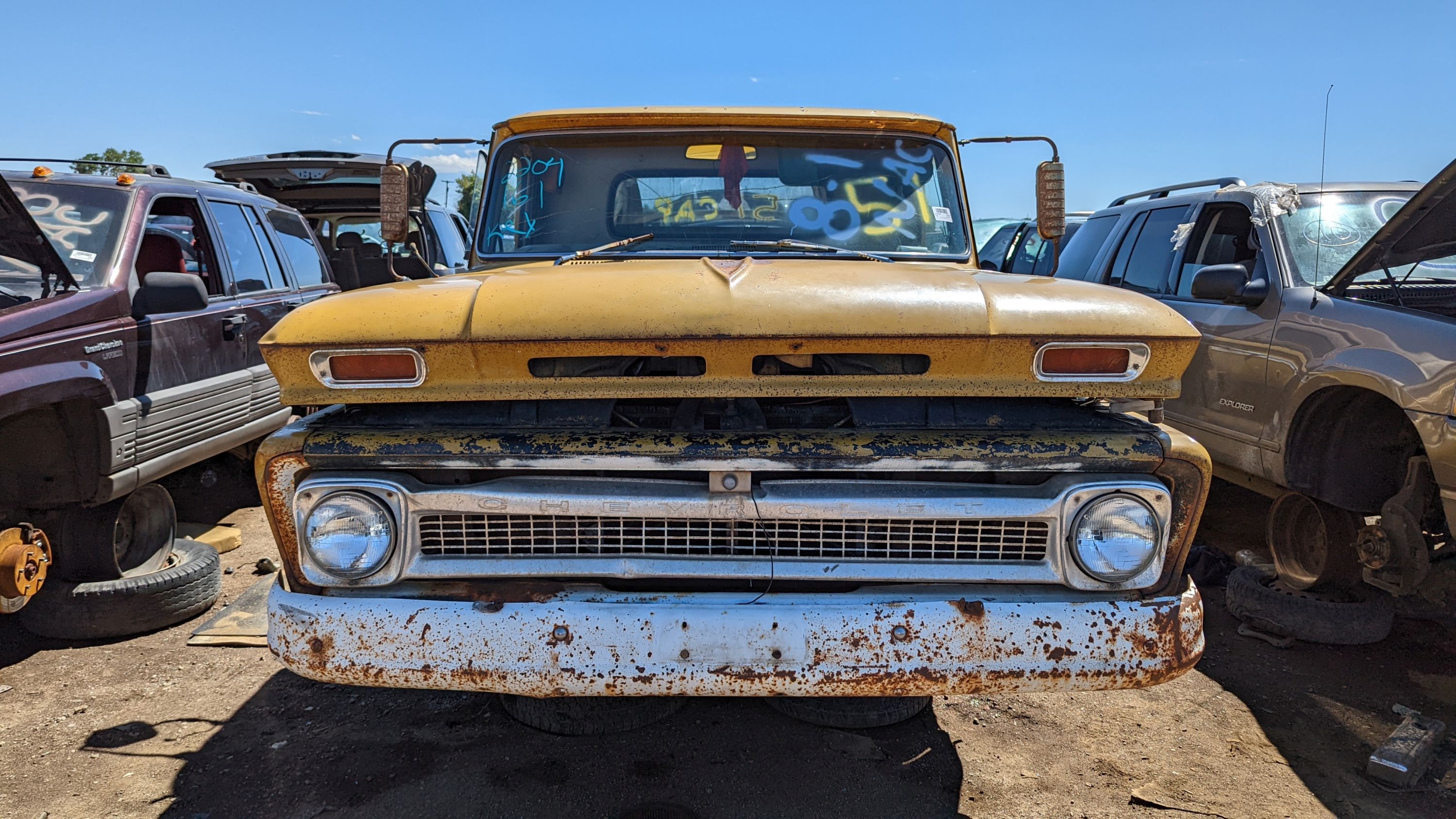 56 - 1964 Chevrolet C20 Pickup in Colorado junkyard - Photo by Murilee Martin