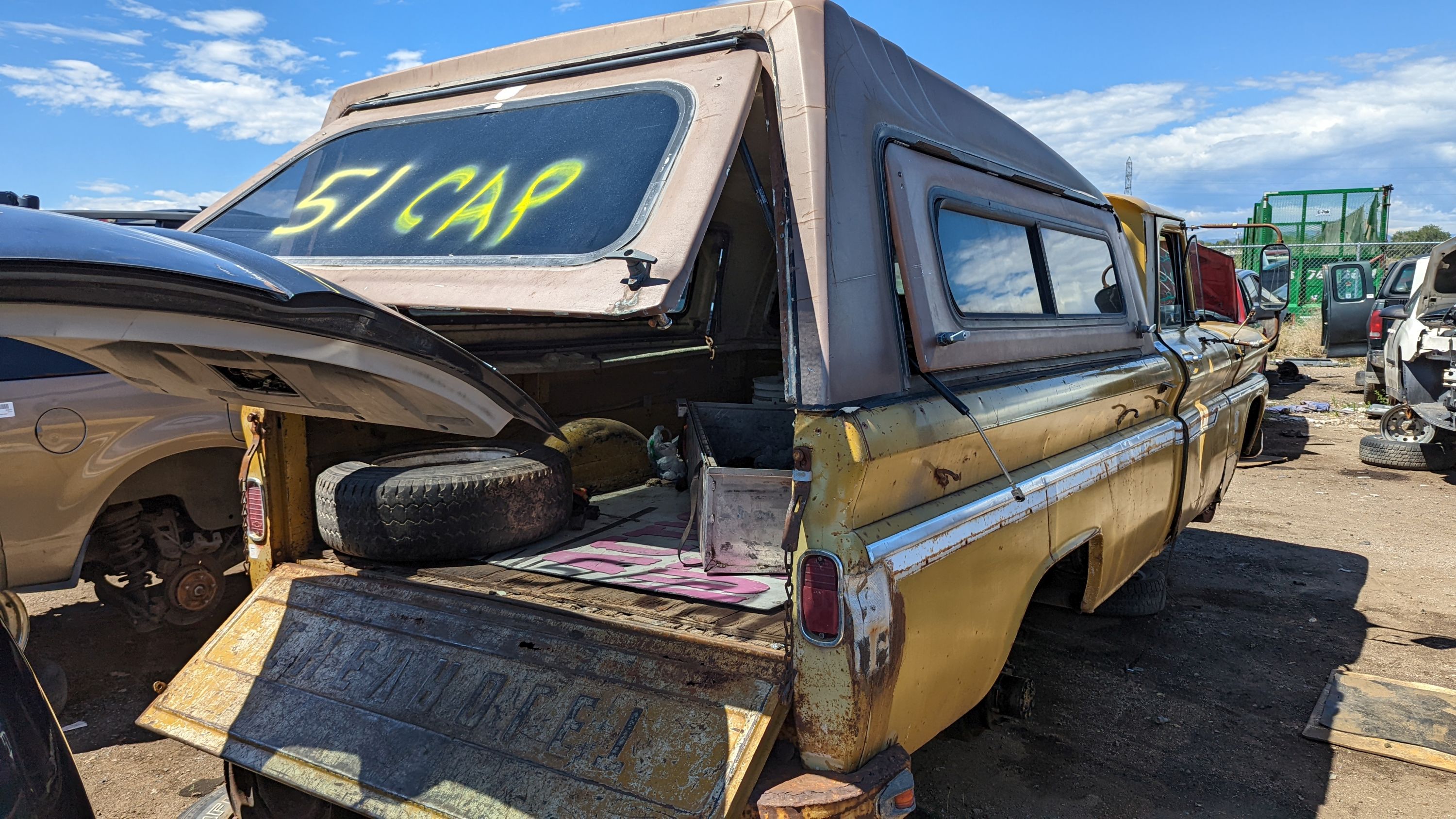 63 - 1964 Chevrolet C20 Pickup in Colorado junkyard - Photo by Murilee Martin