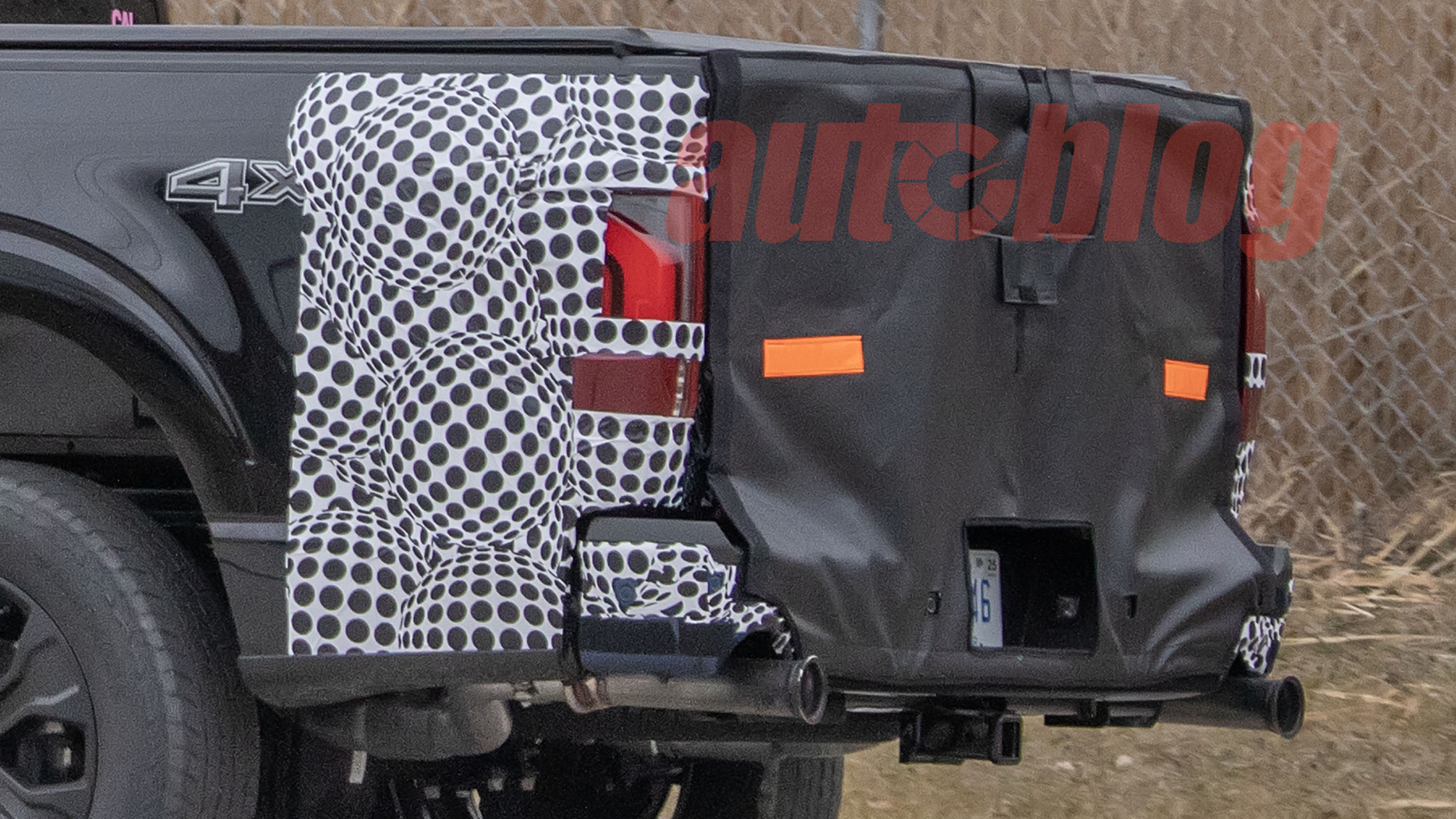 2024 Ford F150 spied with new taillights, covered tailgate Autoblog