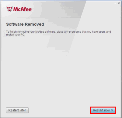 software removed
