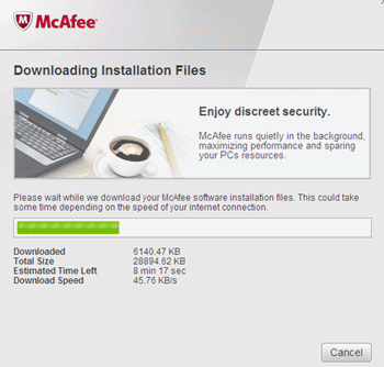 install mcafee internet security